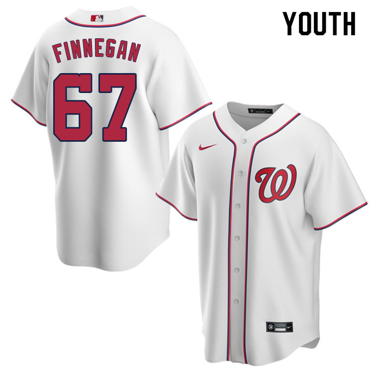 Nike Youth #67 Kyle Finnegan Washington Nationals Baseball Jerseys Sale-White
